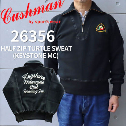 CUSHMAN クッシュマン 26356 HALF ZIP TURTLE SWEAT (KEYSTONE MC) ハーフジップ タートルスウェット