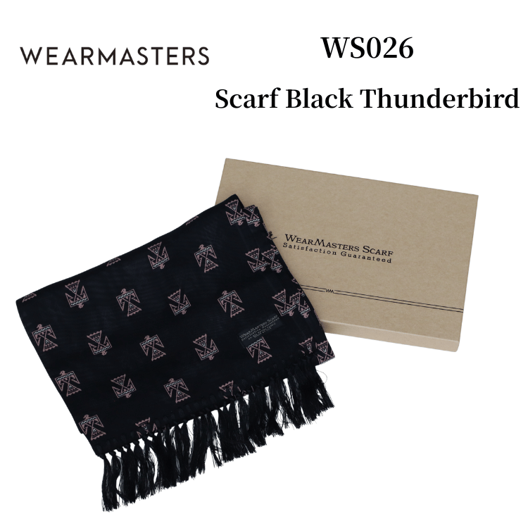 WEARMASTERS WS026 Scarf Black Thunderbird