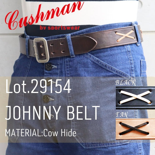 CUSHMAN クッシュマン 29154 JOHNNY BELT 映画「乱暴者」ジョニー着用モデルを再現 "ジョニーベルト" 40mm