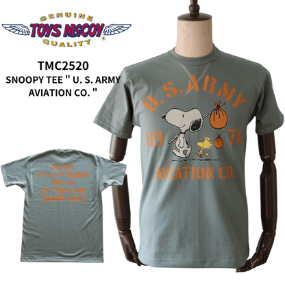 TOYS McCOY トイズマッコイ TMC2520 S/S SNOOPY TEE "U. S. ARMY AVIATION CO." 半袖Tシャツ