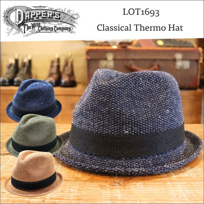 DAPPER'S ダッパーズ 1693 Classical Thermo Hat クラシカル サーモハット 編み立てハット