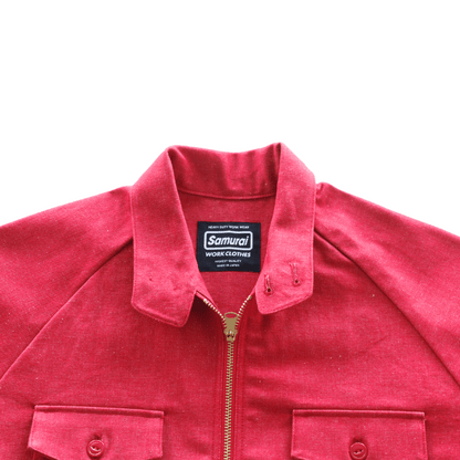 SAMURAI JEANS サムライジーンズ SWCJK25 刺繍入りスイングトップ 赤デニム