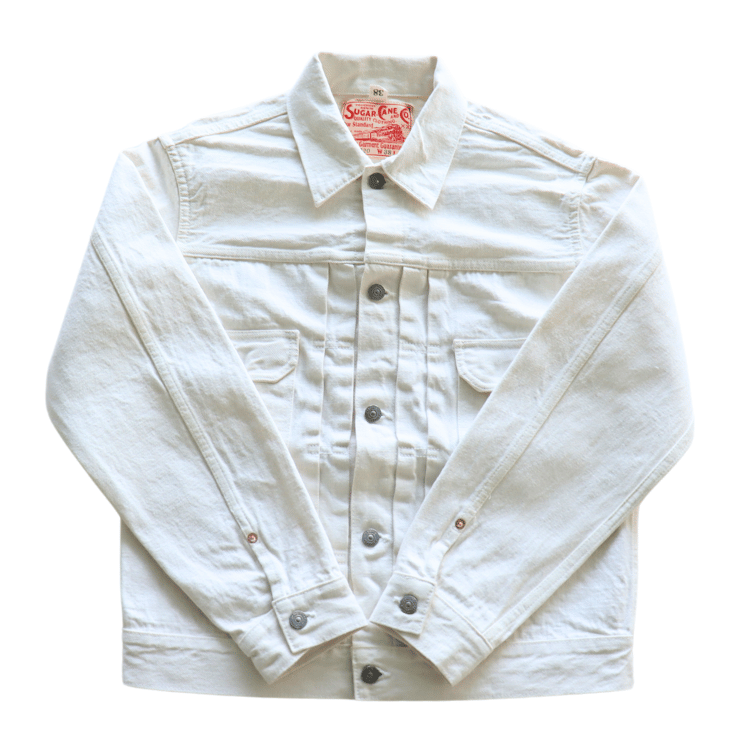 SUGAR CANE シュガーケーン SC15720 SUGAR CANE 13oz. WHITE DENIM JACKET 1953 MODEL　STANDARD DENIM（スタンダードデニム）2nd（セカンド）ホワイトデニム ジャケット