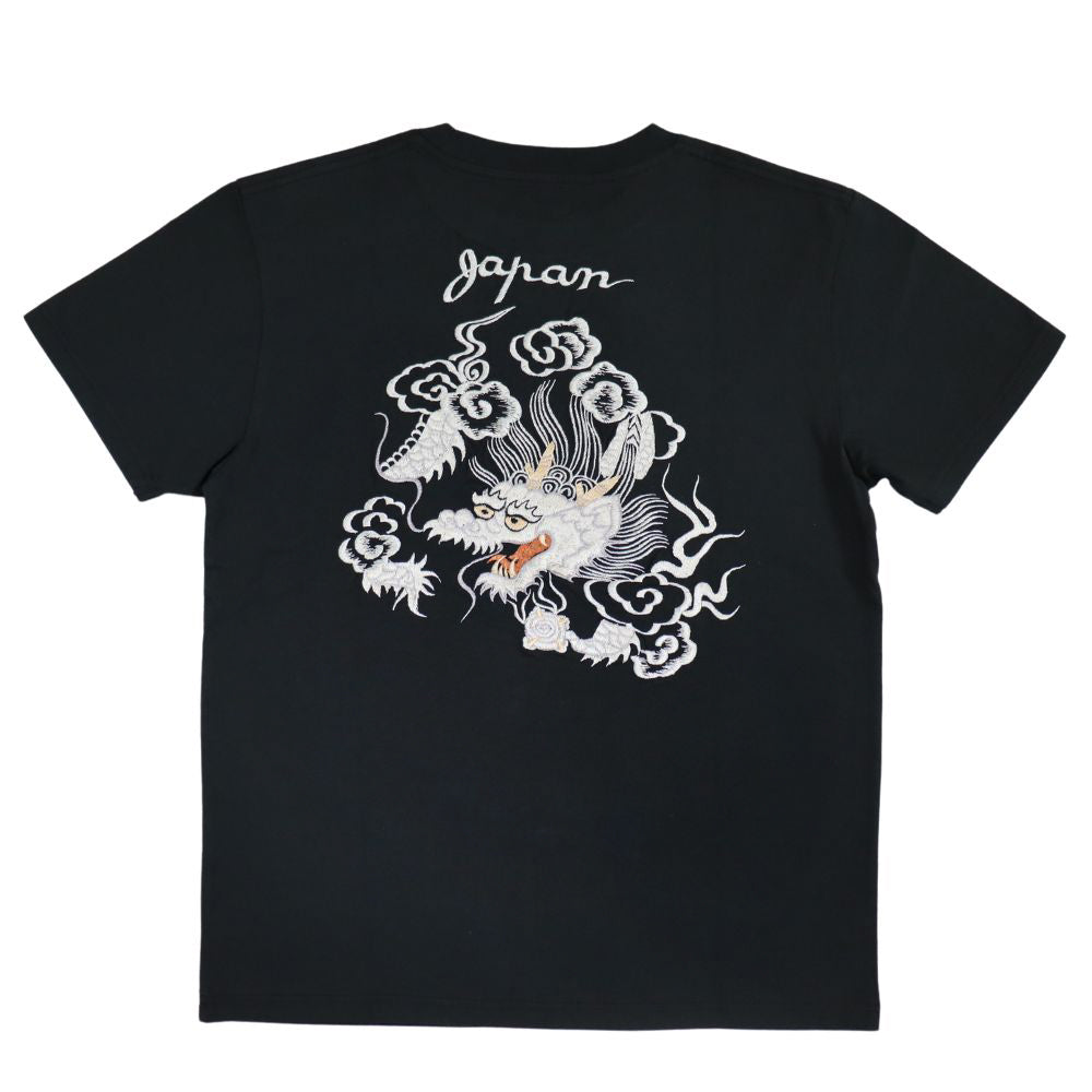 TAILOR TOYO テーラー東洋 TT79388 SUKA T-SHIRT EMBROIDERED FLOATING DRAGON スカT