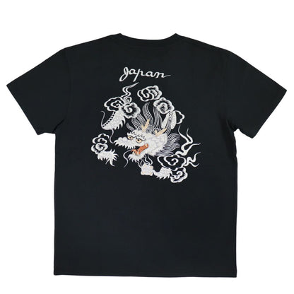 TAILOR TOYO テーラー東洋 TT79388 SUKA T-SHIRT EMBROIDERED FLOATING DRAGON スカT