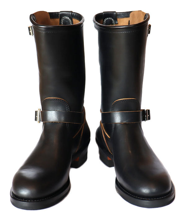 BILT BUCK ビルトバック Lot.444 Engineer Boots  Horsebutt Black エンジニアブーツ ホースバット ブラック ATTRACTIONSアトラクションズ フルベジタブルタンニング・ホースバットレザー BILTBUCKオリジナルセパレートソール