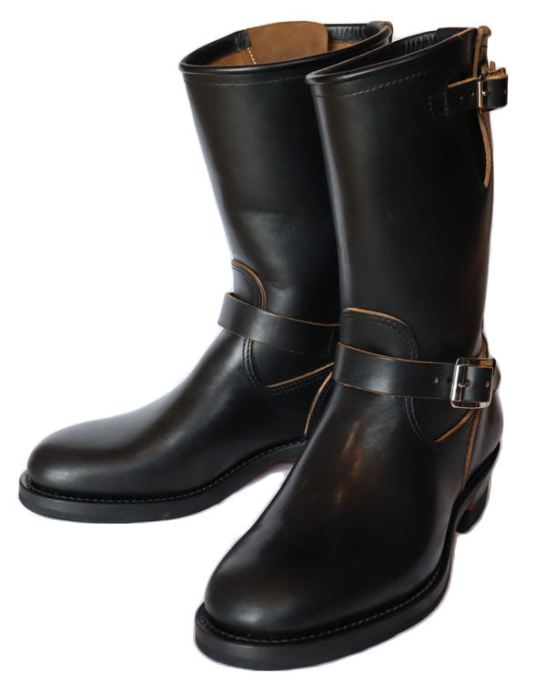 BILT BUCK ビルトバック Lot.444 Engineer Boots  Horsebutt Black エンジニアブーツ ホースバット ブラック ATTRACTIONSアトラクションズ フルベジタブルタンニング・ホースバットレザー BILTBUCKオリジナルセパレートソール