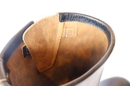 BILT BUCK ビルトバック Lot.444 Engineer Boots  Horsebutt Black エンジニアブーツ ホースバット ブラック ATTRACTIONSアトラクションズ フルベジタブルタンニング・ホースバットレザー BILTBUCKオリジナルセパレートソール