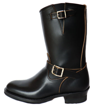 BILT BUCK ビルトバック Lot.444 Engineer Boots  Horsebutt Black エンジニアブーツ ホースバット ブラック ATTRACTIONSアトラクションズ フルベジタブルタンニング・ホースバットレザー BILTBUCKオリジナルセパレートソール