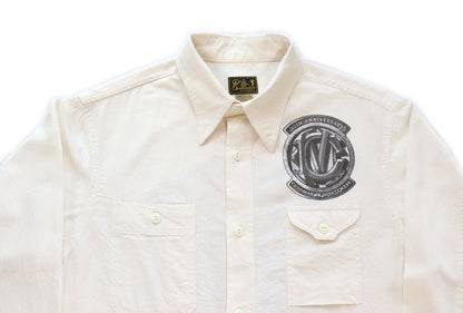 CUSHMAN クッシュマン 25570 CHAMBRAY WORK SHIRTS (Bonney & Bills)  シャンブレーワークシャツ ボニー＆ビルツ 25th記念デザイン 長袖