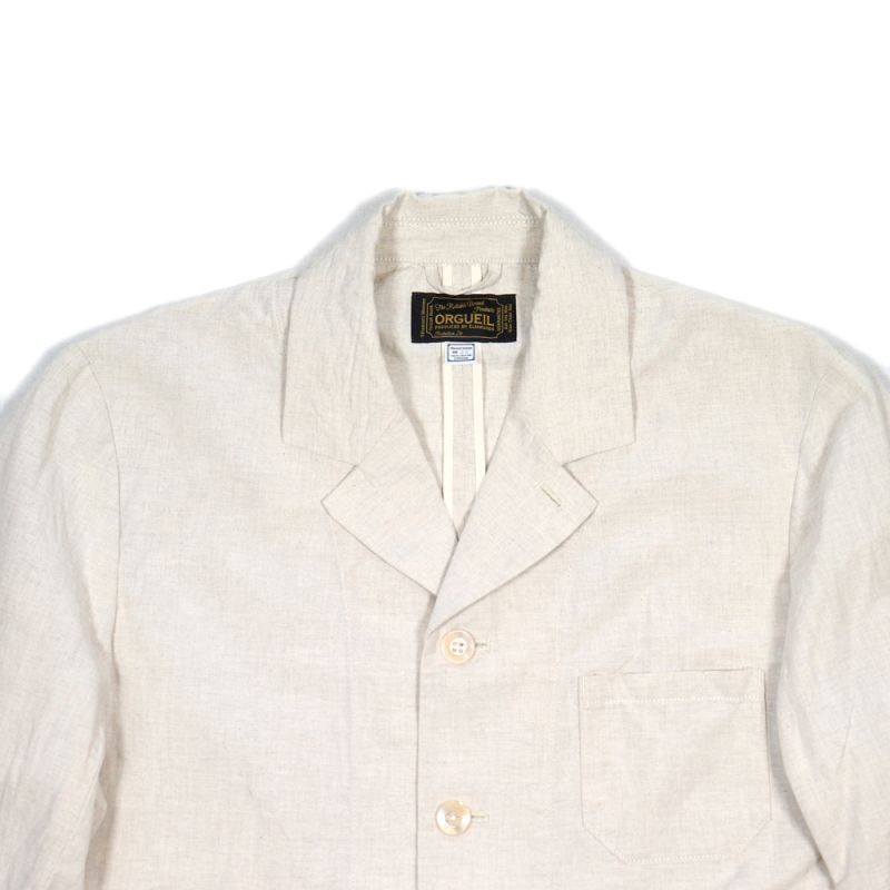 ORGUEIL オルゲイユ OR-4269 French Work Jacket 薄手で 着心地の良い生地の フレンチワークジャケット コットン１００％ 春夏ジャケット アウター 上着 コート ワークジャケット ステュディオダルチザン