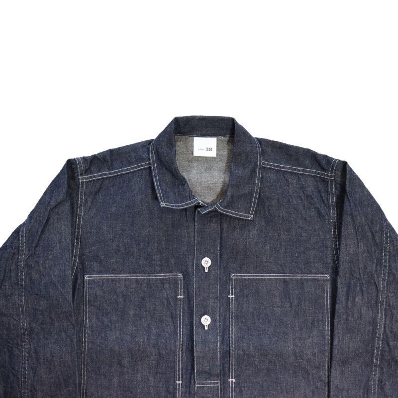BUZZ RICKSONS バズリクソンズ BR15301 U.S. ARMY DENIM PULLOVER JACKET USアーミー デニム プルオーバー ジャケット コットン100％ ブルーデニム 使用 アウター ジャケット ワークスタイル ミリタリー