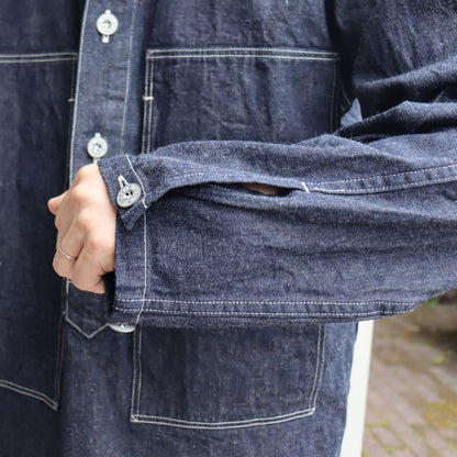 BUZZ RICKSONS バズリクソンズ BR15301 U.S. ARMY DENIM PULLOVER JACKET USアーミー デニム プルオーバー ジャケット コットン100％ ブルーデニム 使用 アウター ジャケット ワークスタイル ミリタリー