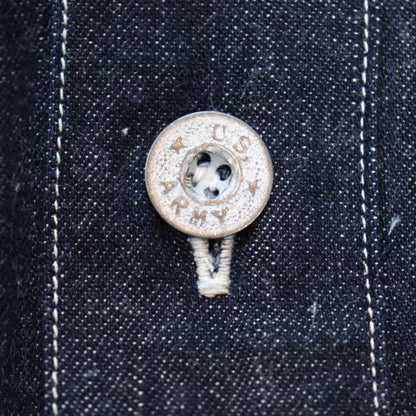 BUZZ RICKSONS バズリクソンズ BR15301 U.S. ARMY DENIM PULLOVER JACKET USアーミー デニム プルオーバー ジャケット コットン100％ ブルーデニム 使用 アウター ジャケット ワークスタイル ミリタリー