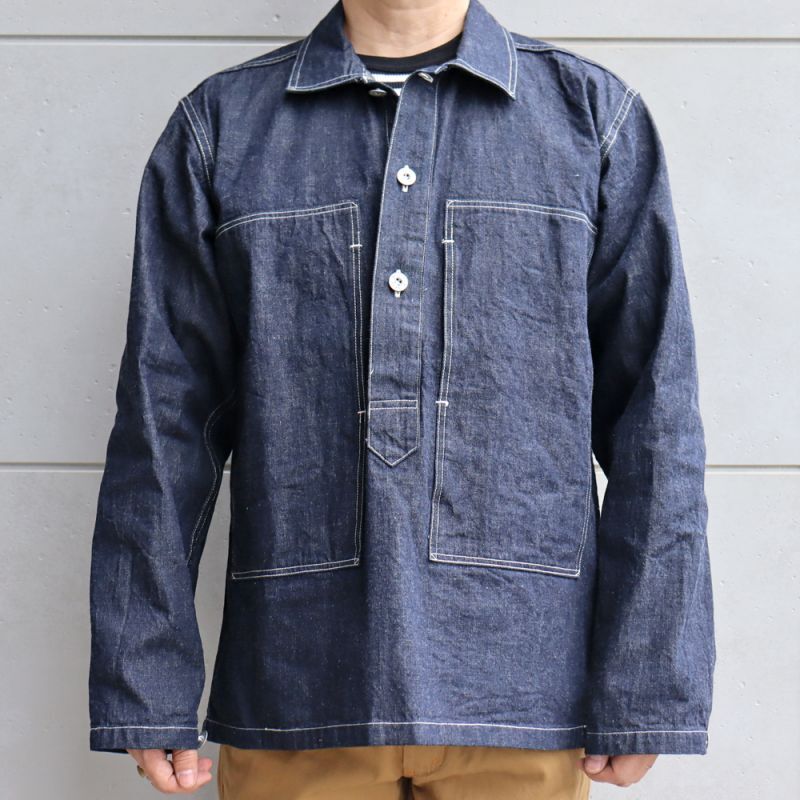 BUZZ RICKSONS バズリクソンズ BR15301 U.S. ARMY DENIM PULLOVER JACKET USアーミー デニム プルオーバー ジャケット コットン100％ ブルーデニム 使用 アウター ジャケット ワークスタイル ミリタリー
