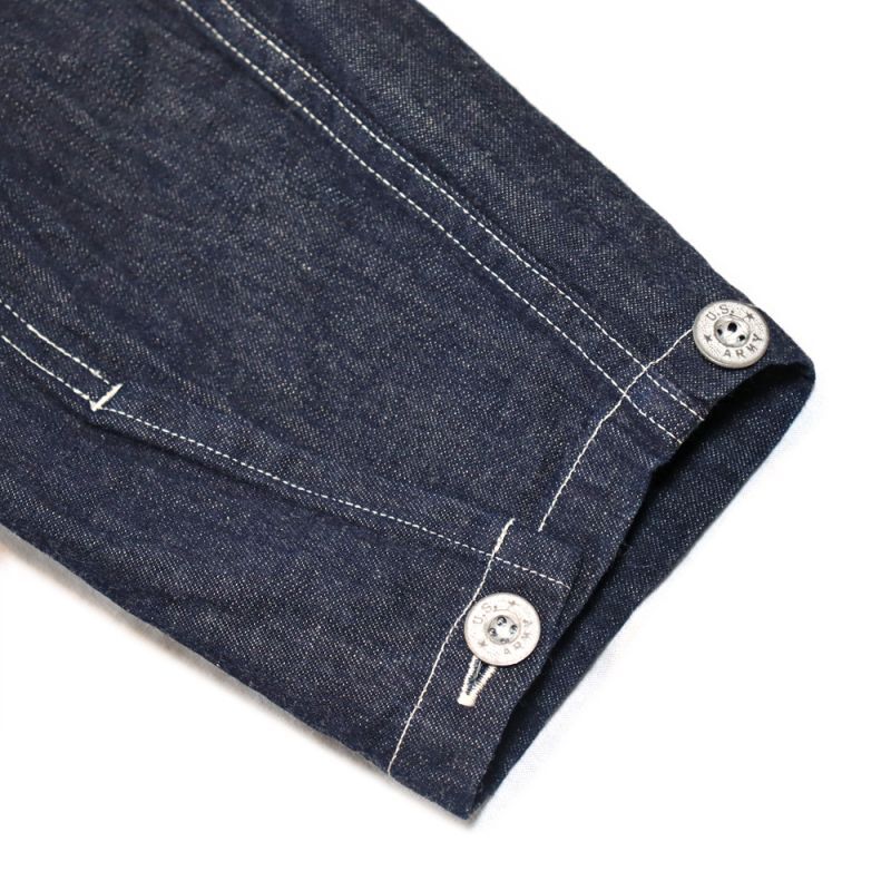 BUZZ RICKSONS バズリクソンズ BR15301 U.S. ARMY DENIM PULLOVER JACKET USアーミー デニム プルオーバー ジャケット コットン100％ ブルーデニム 使用 アウター ジャケット ワークスタイル ミリタリー