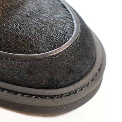 BILT BUCK Lot.772 Horsehair Vamp Slip-On Shoes -Black- Horsehair Vamp Slip-On Shoes Black, Pony Hair Suede Slip-Ons, Comfort Shoes, Leather Shoes, Kipskin, Casual Dress Model