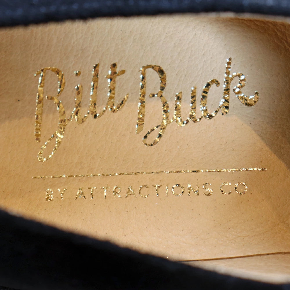 BILT BUCK Lot.772 Horsehair Vamp Slip-On Shoes -Black- Horsehair Vamp Slip-On Shoes Black, Pony Hair Suede Slip-Ons, Comfort Shoes, Leather Shoes, Kipskin, Casual Dress Model
