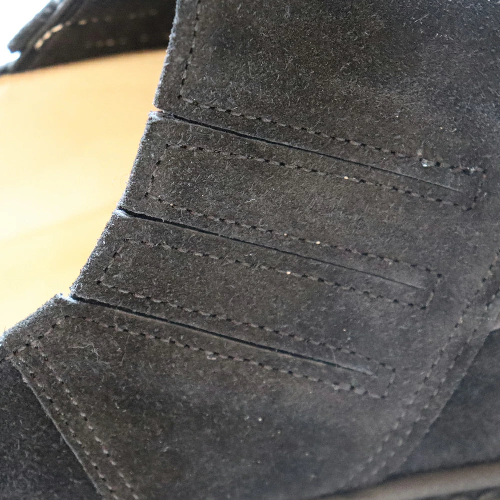BILT BUCK Lot.772 Horsehair Vamp Slip-On Shoes -Black- Horsehair Vamp Slip-On Shoes Black, Pony Hair Suede Slip-Ons, Comfort Shoes, Leather Shoes, Kipskin, Casual Dress Model