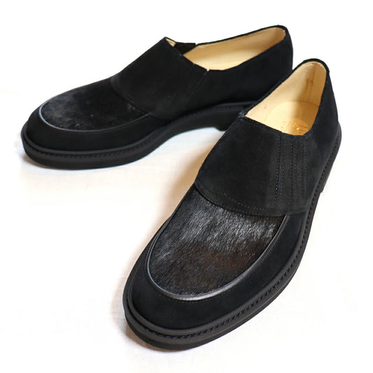 BILT BUCK ビルトバック Lot.772 Horsehair Vamp Slip-On Shoes -Black- ホースヘアーヴァンプ スリッポンシューズ ブラック 靴ハラコ スウェード スリッポン シューズ コンフォートシューズ レザーシューズ キップスキン カジュアルドレスモデル