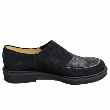 BILT BUCK Lot.772 Horsehair Vamp Slip-On Shoes -Black- Horsehair Vamp Slip-On Shoes Black, Pony Hair Suede Slip-Ons, Comfort Shoes, Leather Shoes, Kipskin, Casual Dress Model