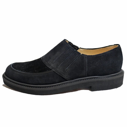 BILT BUCK Lot.772 Horsehair Vamp Slip-On Shoes -Black- Horsehair Vamp Slip-On Shoes Black, Pony Hair Suede Slip-Ons, Comfort Shoes, Leather Shoes, Kipskin, Casual Dress Model