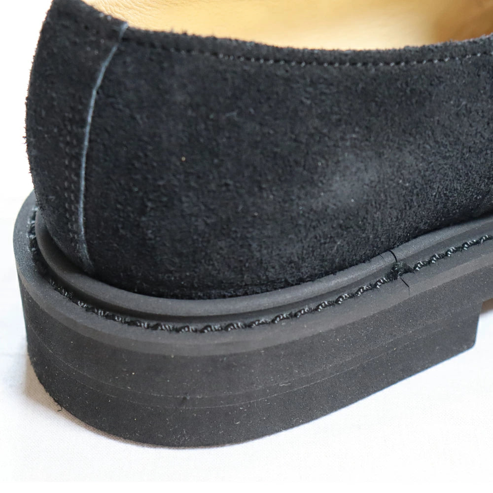 BILT BUCK Lot.772 Horsehair Vamp Slip-On Shoes -Black- Horsehair Vamp Slip-On Shoes Black, Pony Hair Suede Slip-Ons, Comfort Shoes, Leather Shoes, Kipskin, Casual Dress Model