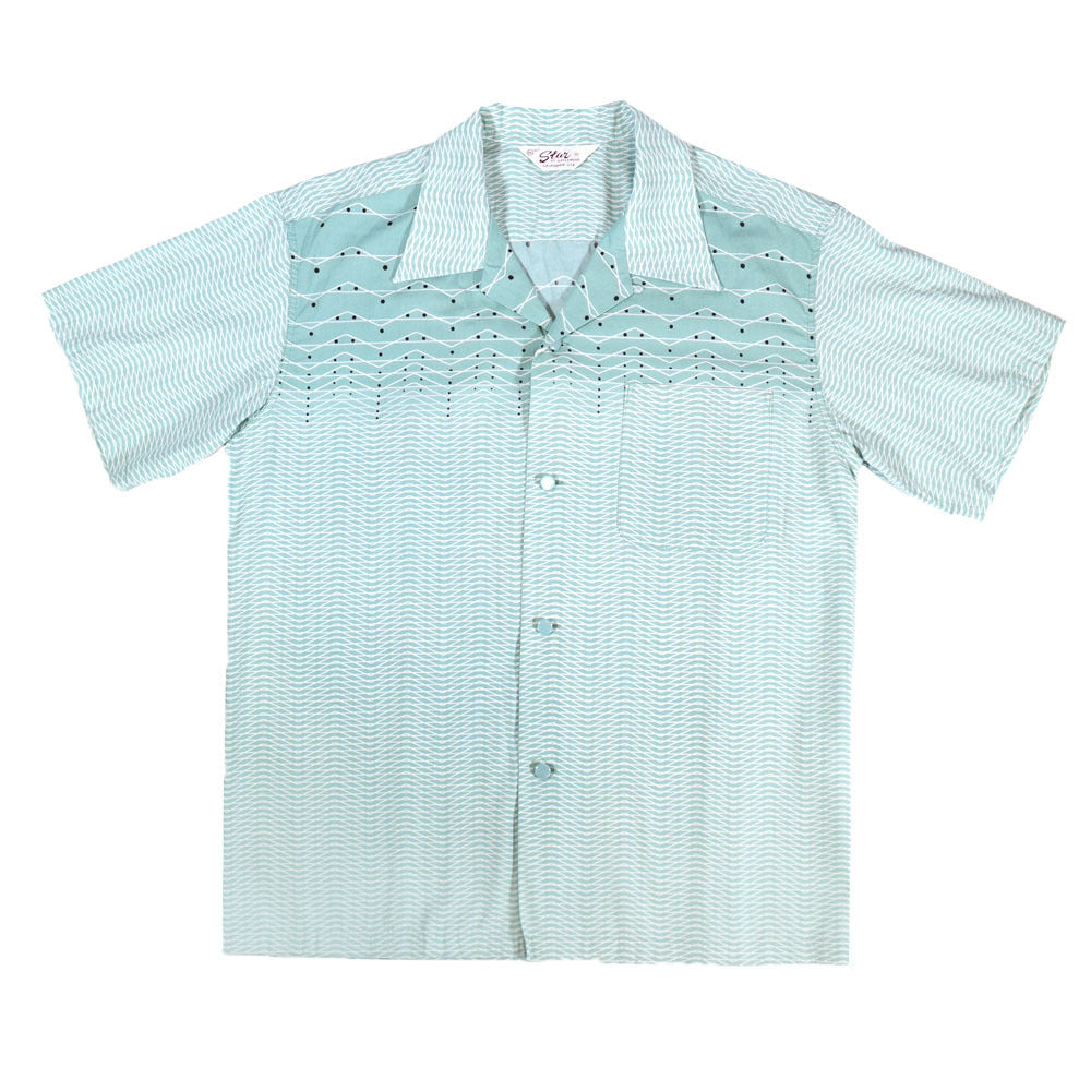 STAR OF HOLLYWOOD スターオブハリウッド SH39088 TYPEWRITER COTTON OPEN SHIRT “ZIG ZAG” タイプライター コットンオープンシャツ ジグザグ
