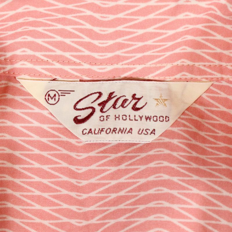 STAR OF HOLLYWOOD スターオブハリウッド SH39088 TYPEWRITER COTTON OPEN SHIRT “ZIG ZAG” タイプライター コットンオープンシャツ ジグザグ