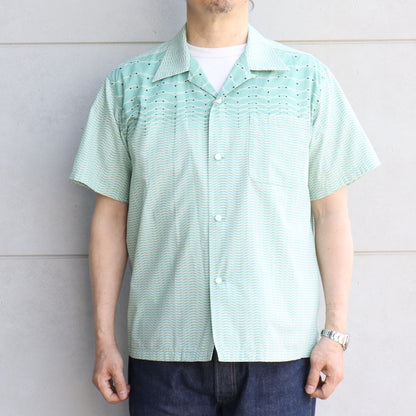 STAR OF HOLLYWOOD スターオブハリウッド SH39088 TYPEWRITER COTTON OPEN SHIRT “ZIG ZAG” タイプライター コットンオープンシャツ ジグザグ