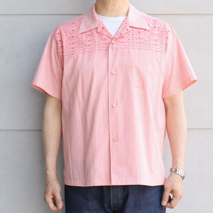 STAR OF HOLLYWOOD スターオブハリウッド SH39088 TYPEWRITER COTTON OPEN SHIRT “ZIG ZAG” タイプライター コットンオープンシャツ ジグザグ