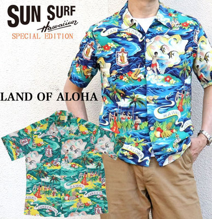 SUN SURF サンサーフ SS39059 SUN SURF SPECIAL EDITION “LAND OF ALOHA” サンサーフスペシャル ”ランド オブ アロハ” アロハシャツ