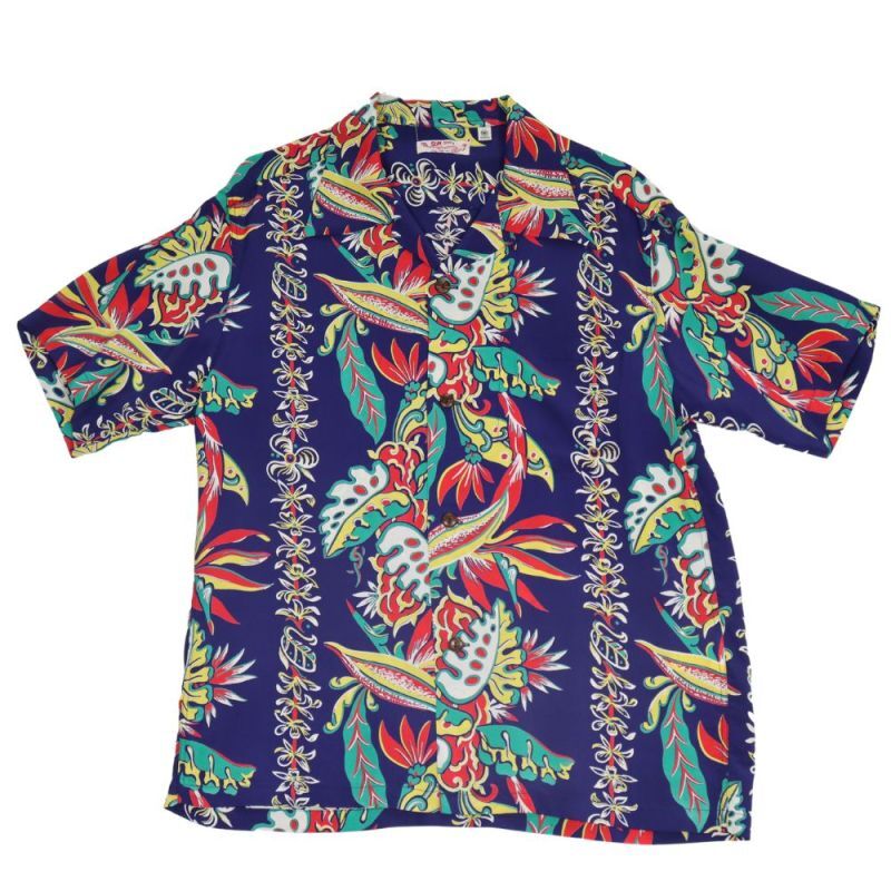 SUN SURF サンサーフ SS38804 RAYON HAWAIIAN SHIRT “BIRD OF PARADISE & MONSTERA”　レーヨンハワイアンシャツ バードオブアイランド モンステラ アロハシャツ