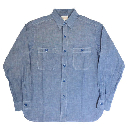 BUZZ RICKSON'S バズリクソンズ BR25995 BLUE CHAMBRAY WORK SHIRTS ブルーシャンブレーワークシャツ 長袖