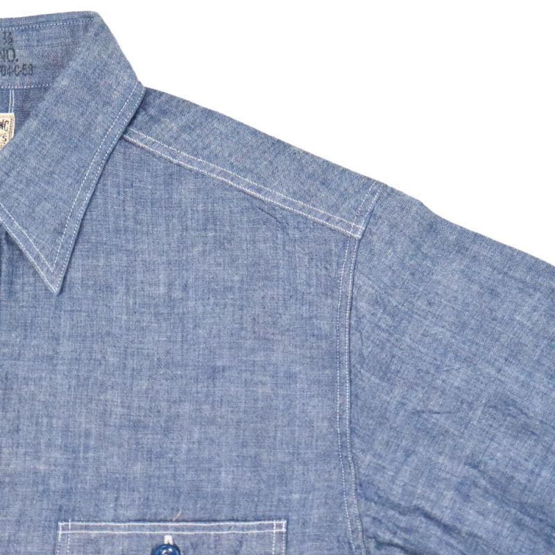 BUZZ RICKSON'S バズリクソンズ BR25995 BLUE CHAMBRAY WORK SHIRTS ブルーシャンブレーワークシャツ 長袖