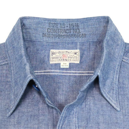 BUZZ RICKSON'S バズリクソンズ BR25995 BLUE CHAMBRAY WORK SHIRTS ブルーシャンブレーワークシャツ 長袖