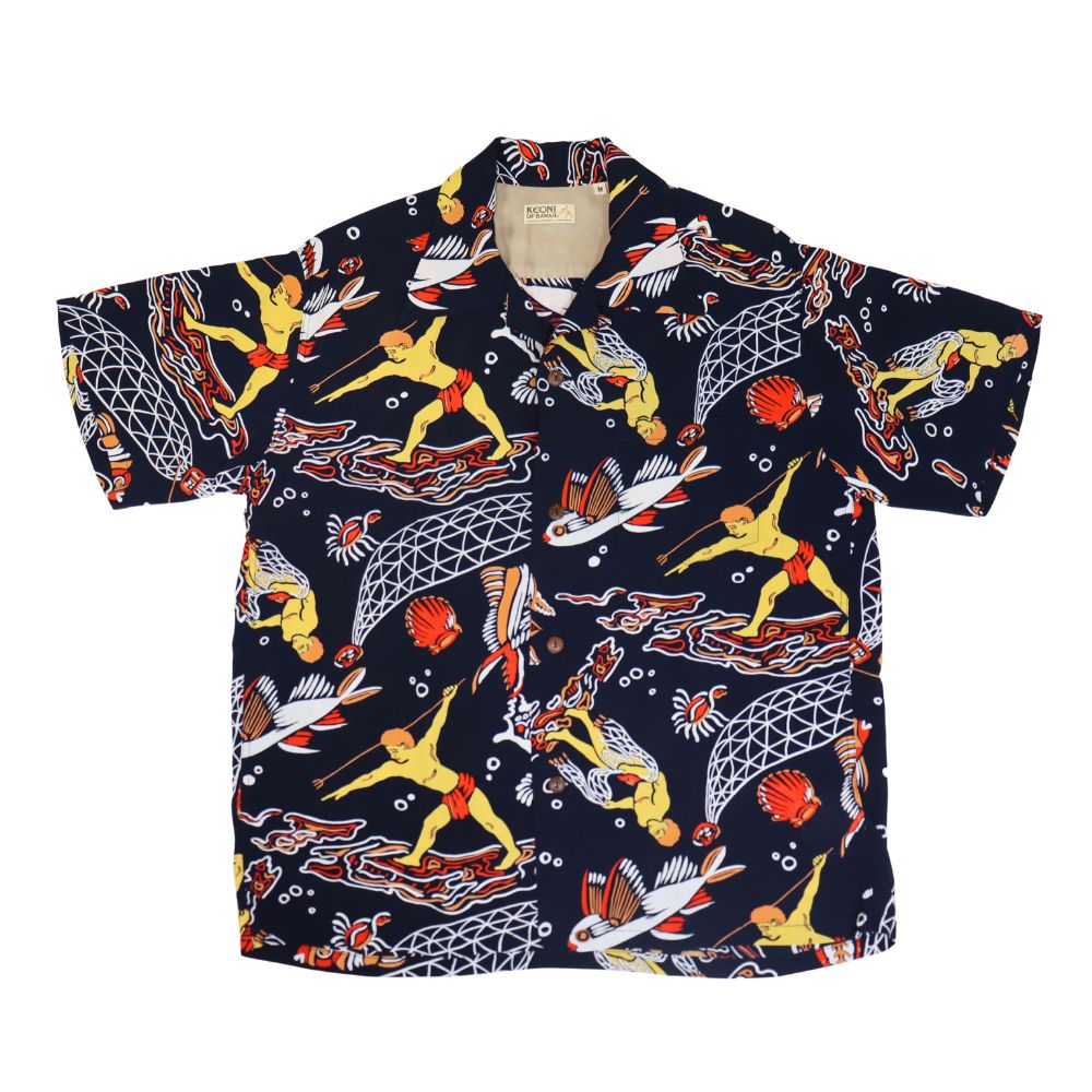 SUNSURF サンサーフ SS39134 KEONI OF HAWAII “WAIKIKI REEF” by JOHN MEIGS ケオニオブハワイ ジョンメイグス ワイキキフリーフ