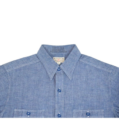 BUZZ RICKSON'S バズリクソンズ BR25995 BLUE CHAMBRAY WORK SHIRTS ブルーシャンブレーワークシャツ 長袖