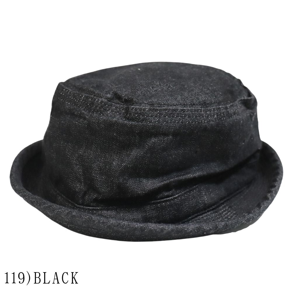 SUGAR CANE SC02466 10oz Denim Pork Pie Hat - A popular and classic item! Classic, ages beautifully, goods, hat, cap