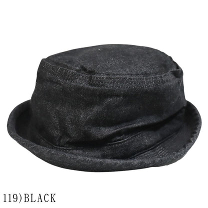 SUGAR CANE SC02466 10oz Denim Pork Pie Hat - A popular and classic item! Classic, ages beautifully, goods, hat, cap