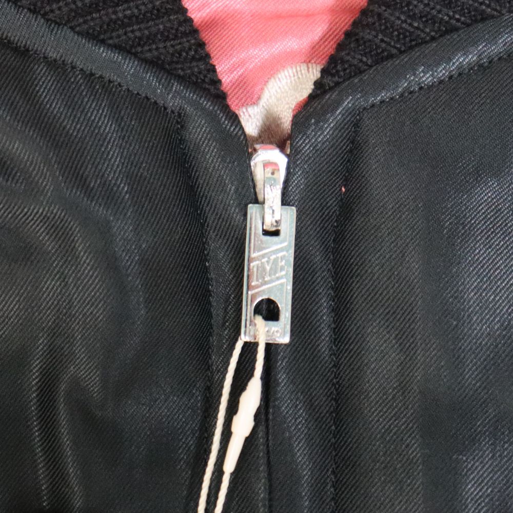 TAILOR TOYO テーラー東洋 TT15391-119 Early 1950s Style Acetate Quilted Souvenir Jacket “BLACK EAGLE” × “LANDSCAPE” キルト スカジャン スカ スーベニア ブラック ピンク 刺繍 イーグル 鷹 日本 情景 50th ヴィンテージ復刻