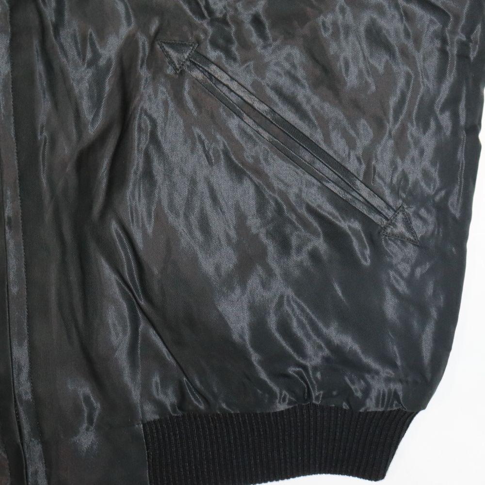 TAILOR TOYO テーラー東洋 TT15391-119 Early 1950s Style Acetate Quilted Souvenir Jacket “BLACK EAGLE” × “LANDSCAPE” キルト スカジャン スカ スーベニア ブラック ピンク 刺繍 イーグル 鷹 日本 情景 50th ヴィンテージ復刻