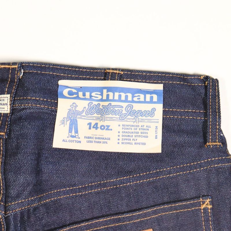 CUSHMAN クッシュマン 22187 14oz DENIM ROEBUCKS MODEL ローバックス シアーズ ウエスタンジーンズ