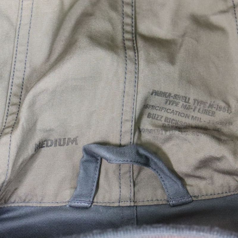 BUZZ RICKSON'S 30th ANNIVERSARY MODEL BR15333 Type M-51 PARKA WITH MA-1 LINER バズリクソンズ 30周年記念モデル M-51ジャケット M-51パーカー フィールドジャケット MA-1 ジャケット フライトジャケット ライナー リバーシブル 取り外し可能 ミリタリー