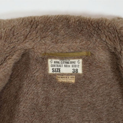 BUZZ RICKSON'S バズリクソンズ BR15345 Type N-1 Khaki “NAVY DEPARTMENT DEMOTEX-ED” N -1カーキ デッキジャケット ジャングルクロス アルパカモヘア　　ミリタリージャケット US.NAVY ネイビー ジャケット 防寒