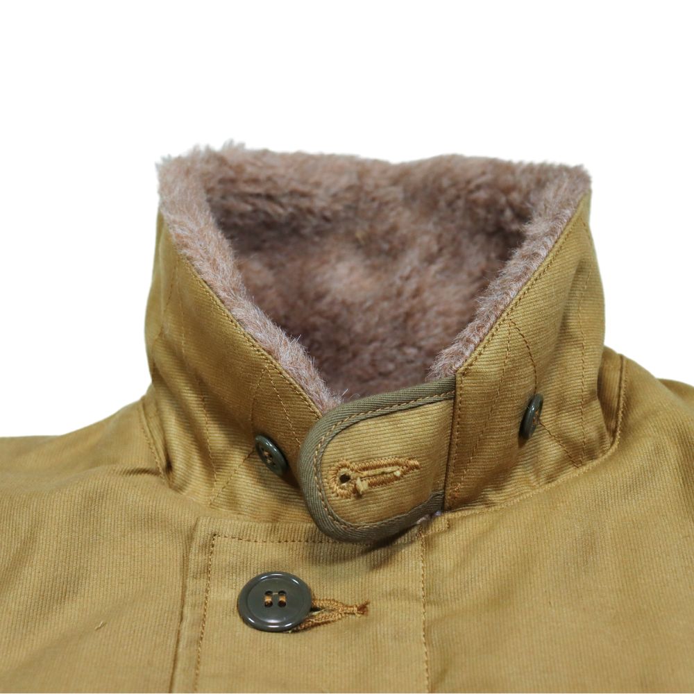 BUZZ RICKSON'S バズリクソンズ BR15345 Type N-1 Khaki “NAVY DEPARTMENT DEMOTEX-ED” N -1カーキ デッキジャケット ジャングルクロス アルパカモヘア　　ミリタリージャケット US.NAVY ネイビー ジャケット 防寒