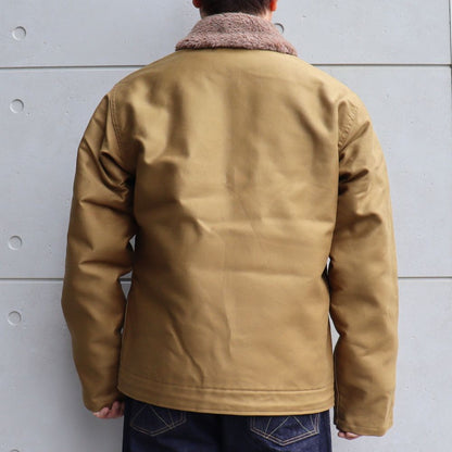 BUZZ RICKSON'S バズリクソンズ BR15345 Type N-1 Khaki “NAVY DEPARTMENT DEMOTEX-ED” N -1カーキ デッキジャケット ジャングルクロス アルパカモヘア　　ミリタリージャケット US.NAVY ネイビー ジャケット 防寒