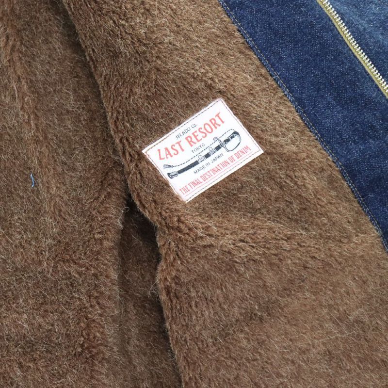 JELADO×COLIMBO CT83418B Observer Jacket Custom Indigo ジェラード　コリンボ コラボレーション ダブルネーム オブザーバー ジャケット カスタム インディゴ " Robbers Roost " (ロバースルースト) アラスカ CBs シービーズ Seabees ドクロ プリント ミリタリージャケット