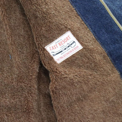 JELADO×COLIMBO CT83418B Observer Jacket Custom Indigo ジェラード　コリンボ コラボレーション ダブルネーム オブザーバー ジャケット カスタム インディゴ " Robbers Roost " (ロバースルースト) アラスカ CBs シービーズ Seabees ドクロ プリント ミリタリージャケット