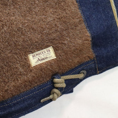 JELADO×COLIMBO CT83418B Observer Jacket Custom Indigo ジェラード　コリンボ コラボレーション ダブルネーム オブザーバー ジャケット カスタム インディゴ " Robbers Roost " (ロバースルースト) アラスカ CBs シービーズ Seabees ドクロ プリント ミリタリージャケット